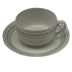 Vintage Coffee Cup And Saucer Plate Hand Painted Made In Occupied Japan